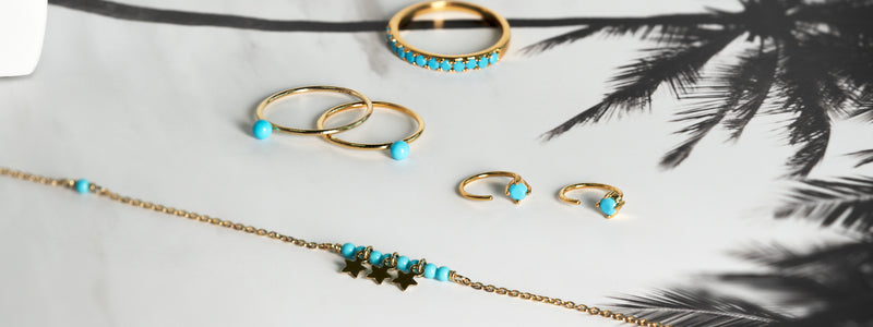 Turquoise and Blue