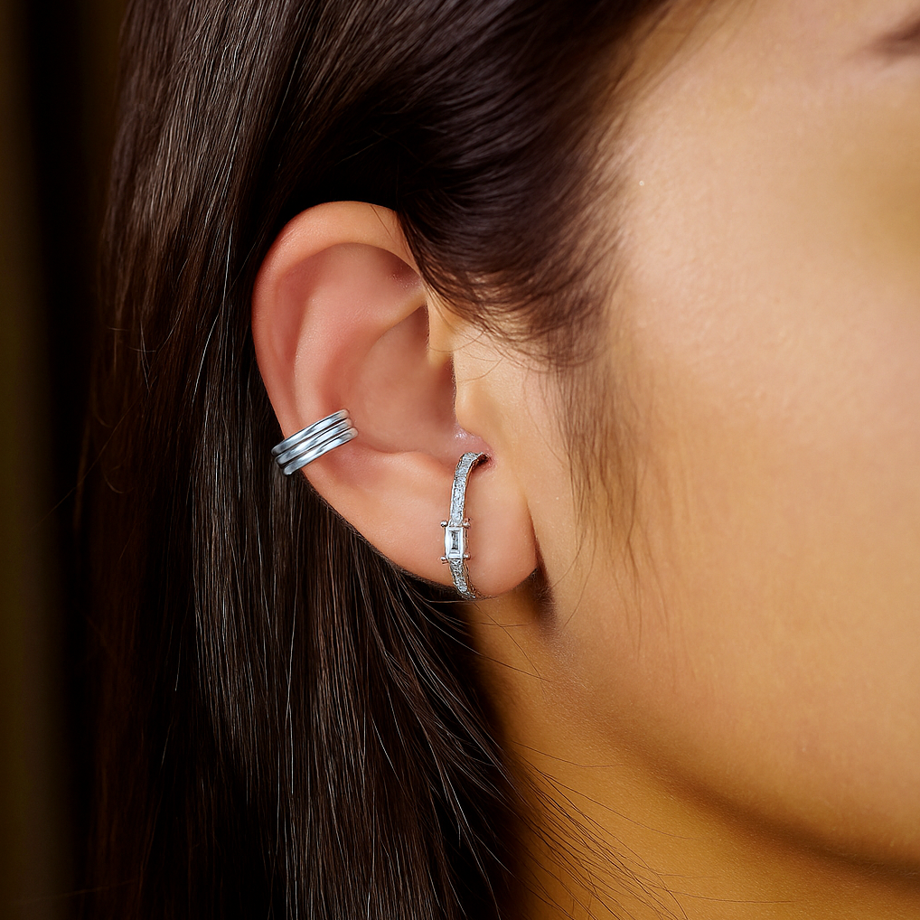 Boucles d'oreilles à suspense de luxe
