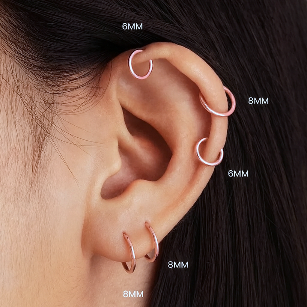 แหวนคลิกเกอร์สตีลไร้รอยต่อขนาด 6 มม.