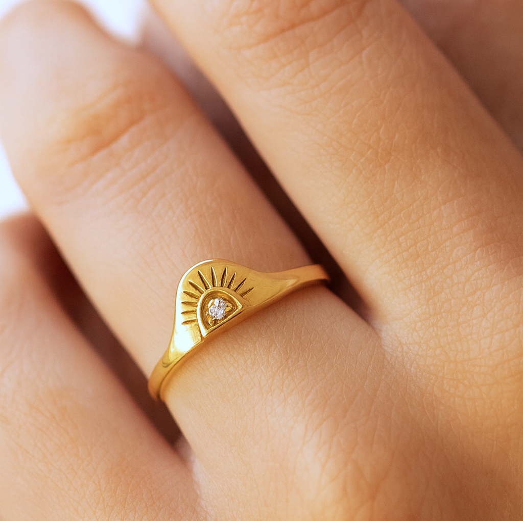 Ring du lever du soleil or