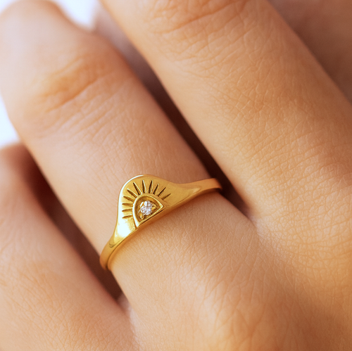 Ring du lever du soleil or
