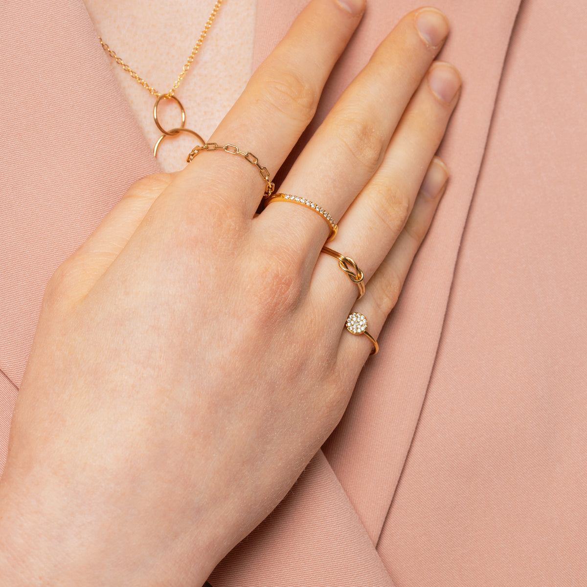 Double Love Knot Ring