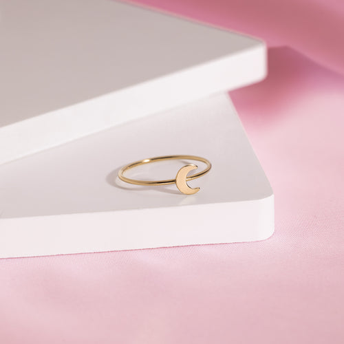 Gold Moon Ring
