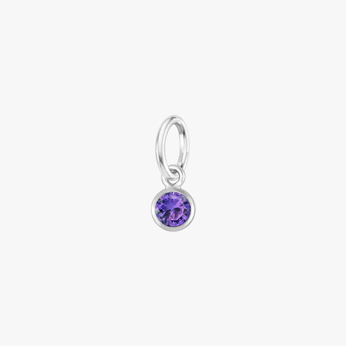 Color:Silver Birthstone Gem:Amethyst