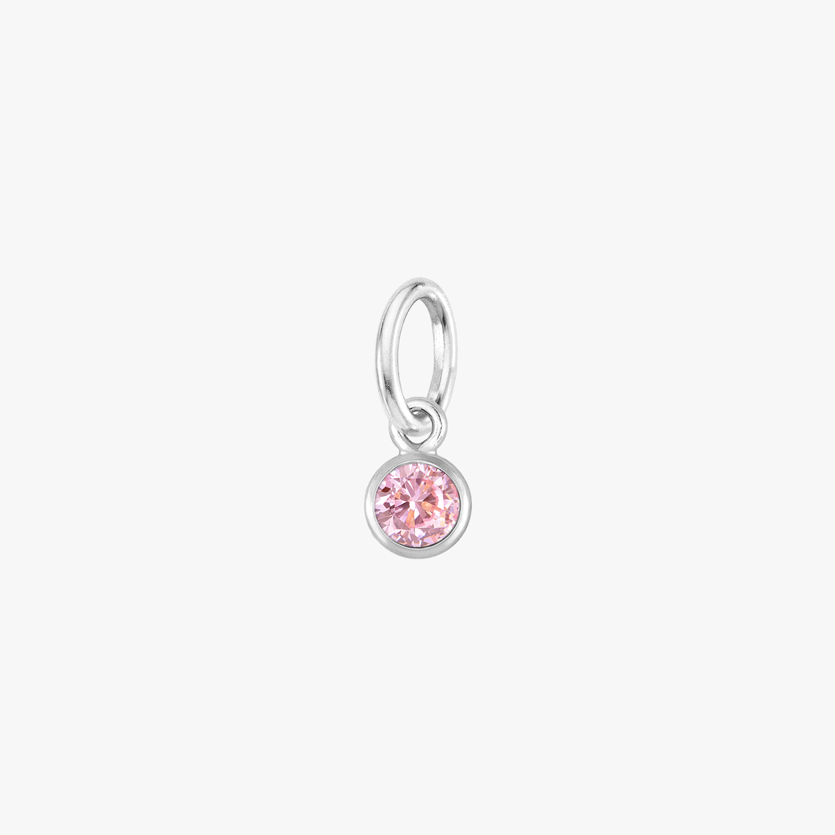 Color:Silver Birthstone Gem:Pink
