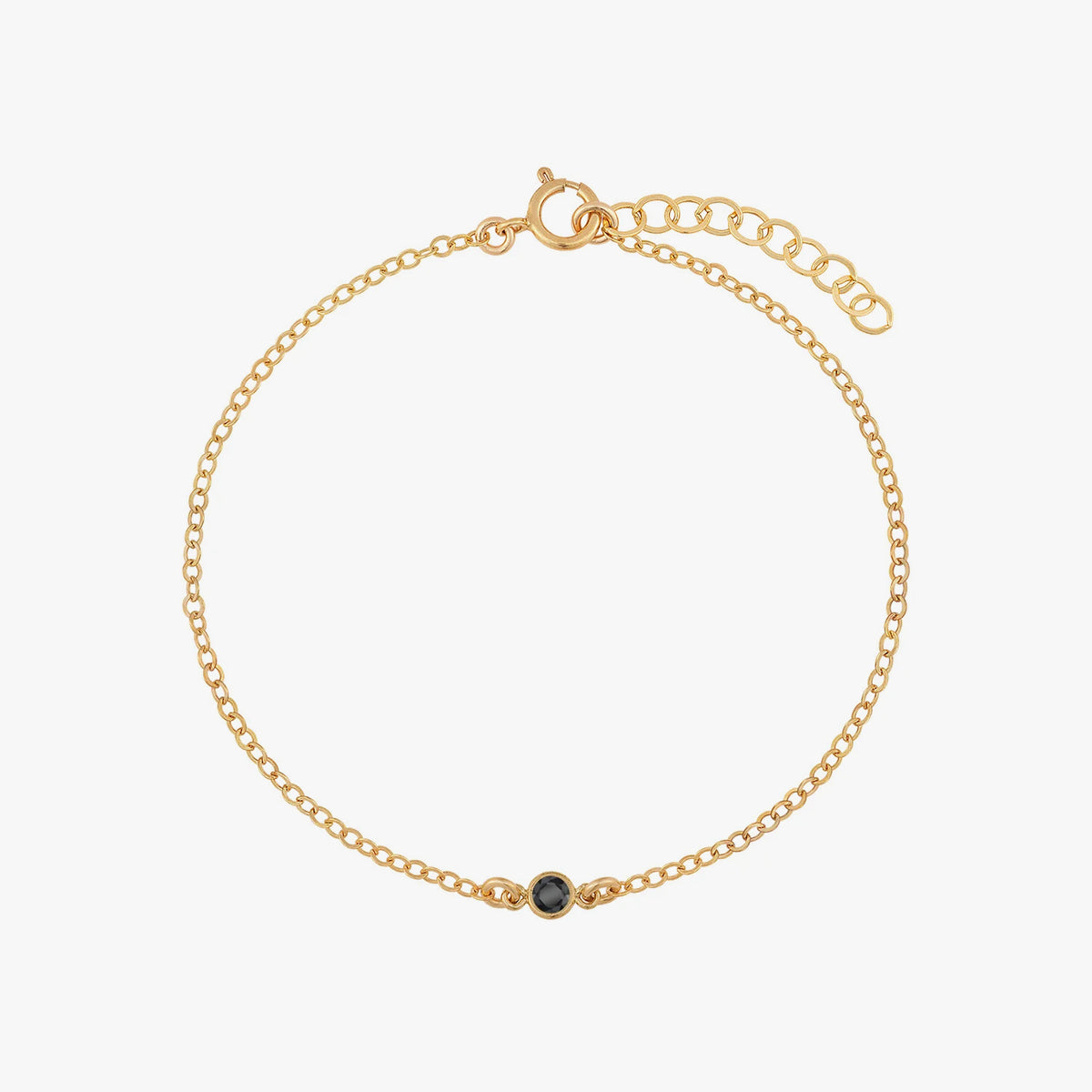Bracelet de lunette noire brillante