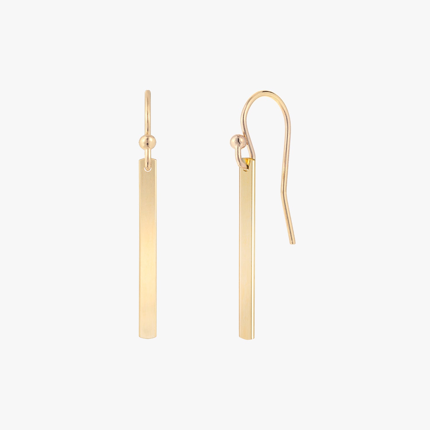 Pendientes de gota de barra elegante