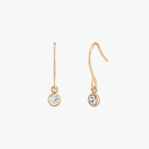 Boucles d'oreilles de lunette noire
