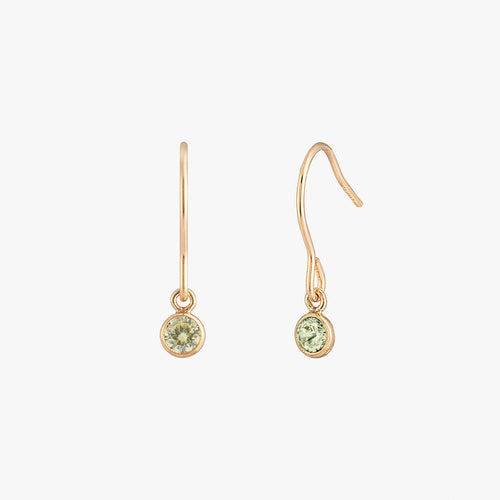 Boucles d'oreilles de lunette noire