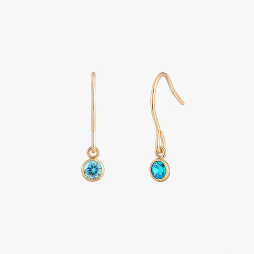 Boucles d'oreilles de lunette noire