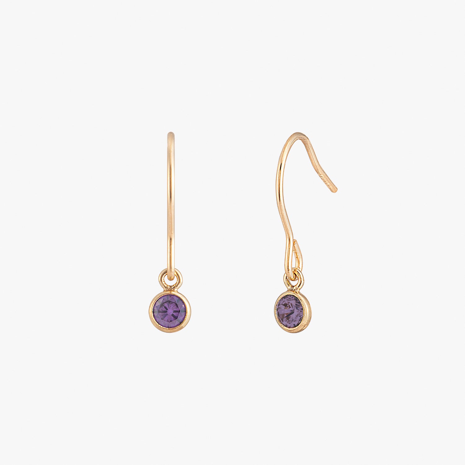 Boucles d'oreilles de lunette noire