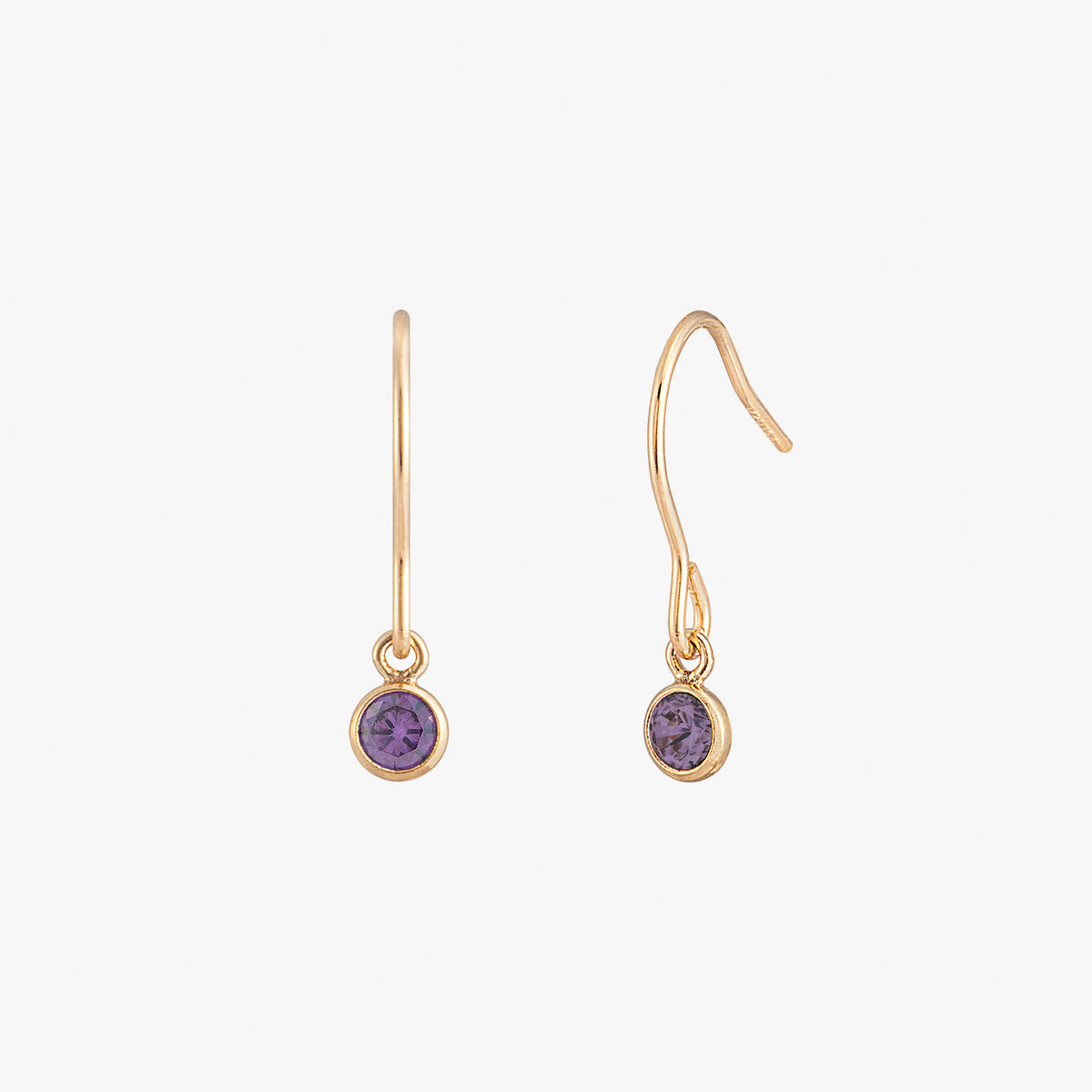 Boucles d'oreilles de lunette noire