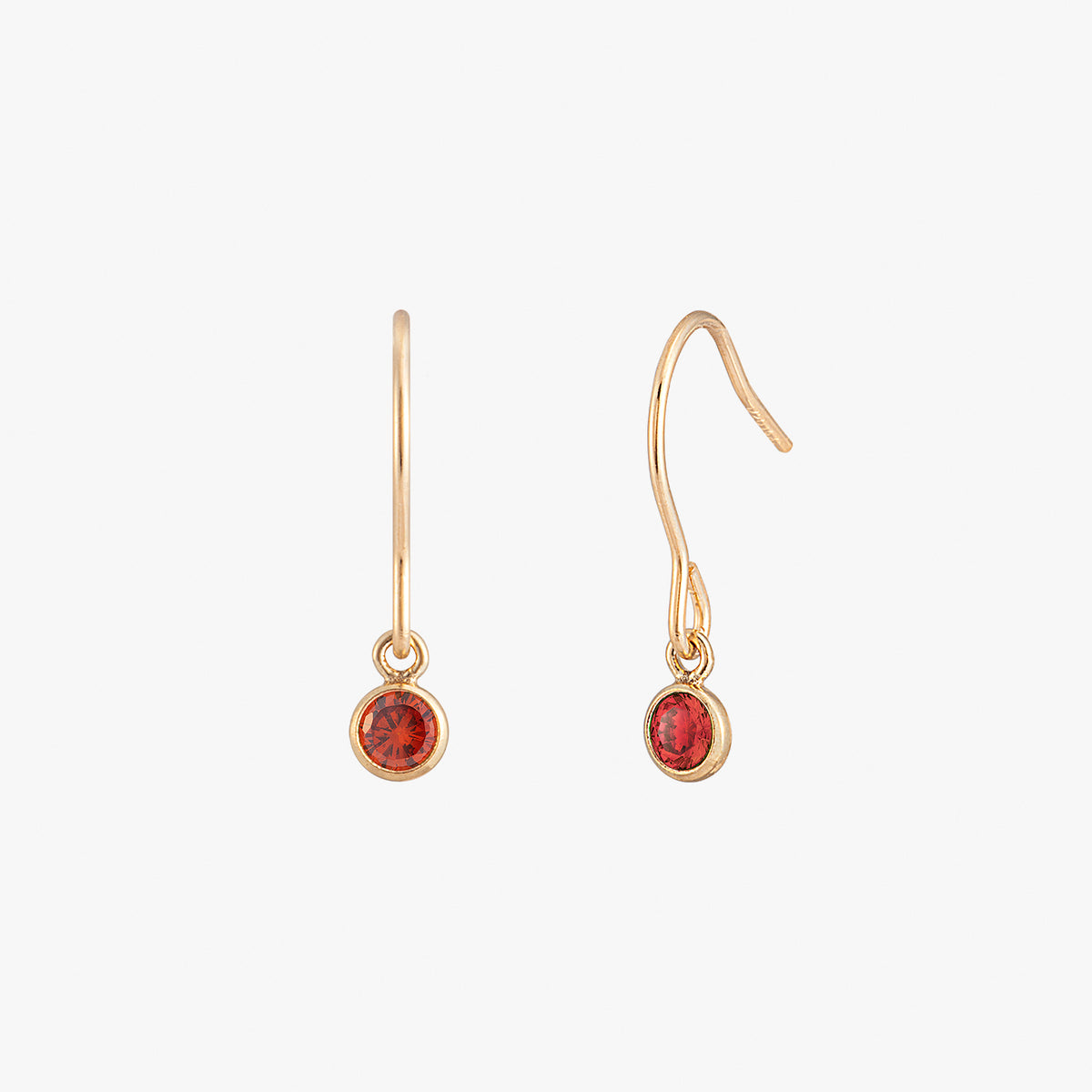 Boucles d'oreilles de lunette noire