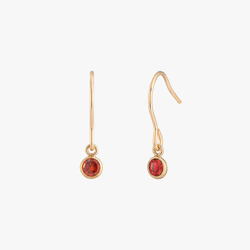 Boucles d'oreilles de lunette noire