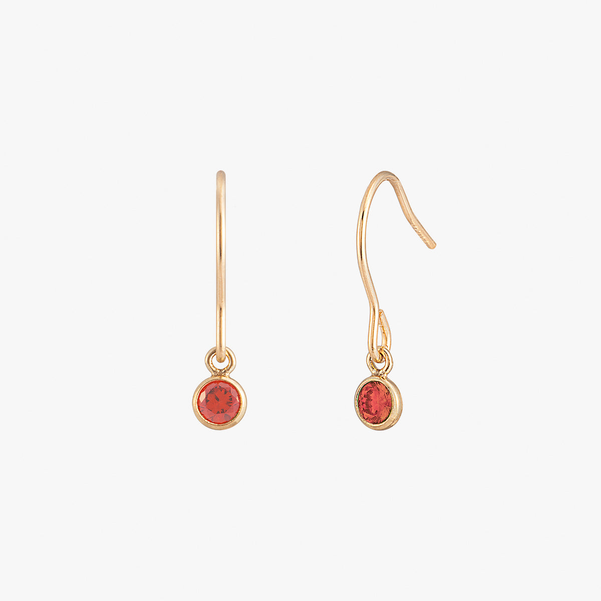 Boucles d'oreilles de lunette noire