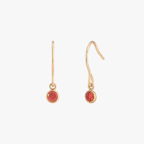 Boucles d'oreilles de lunette noire