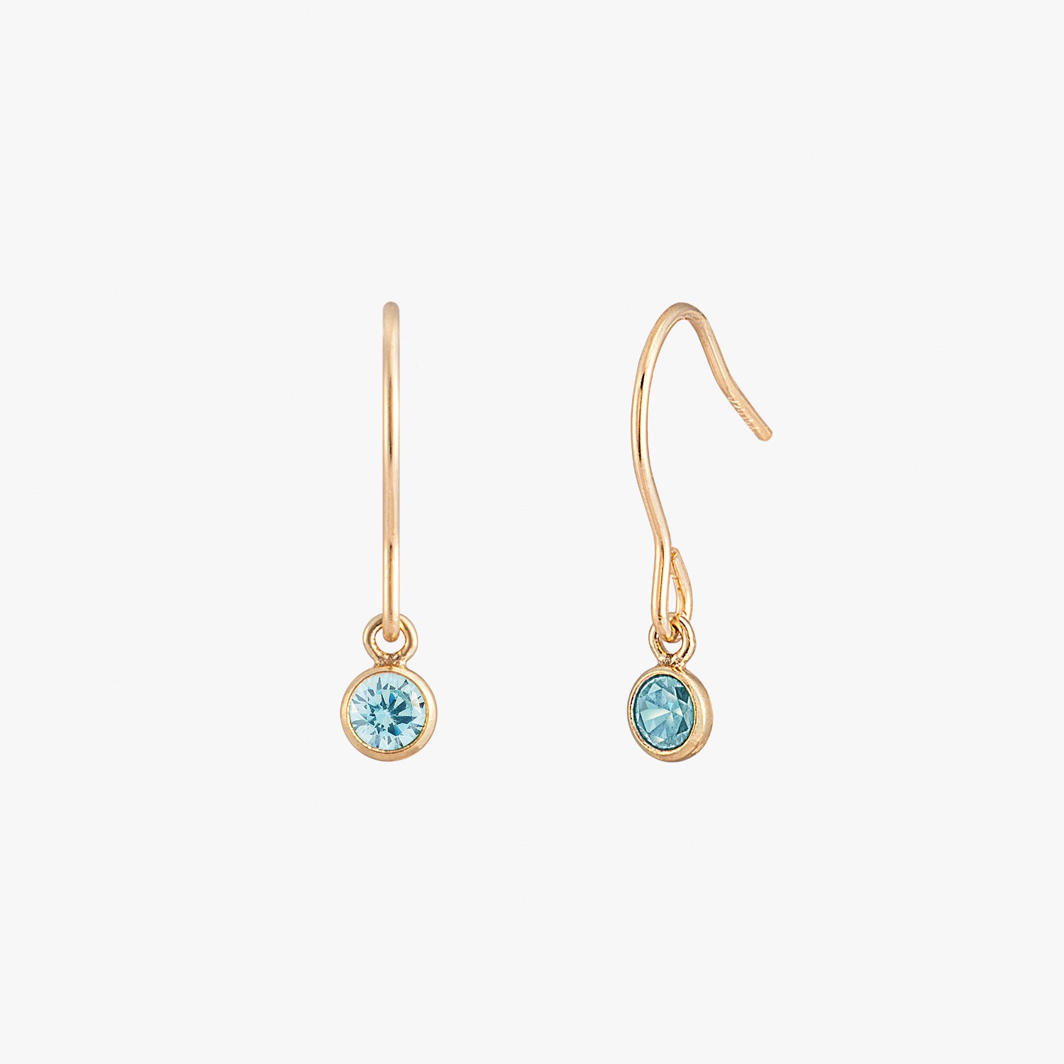 Boucles d'oreilles de lunette noire