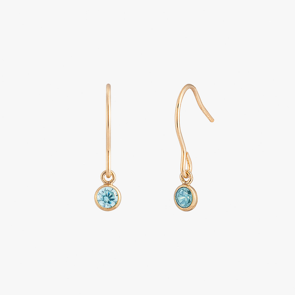 Boucles d'oreilles de lunette noire