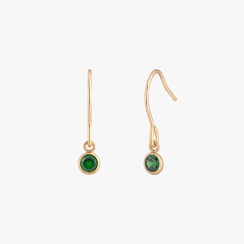 Boucles d'oreilles de lunette noire