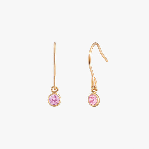 Boucles d'oreilles de lunette noire