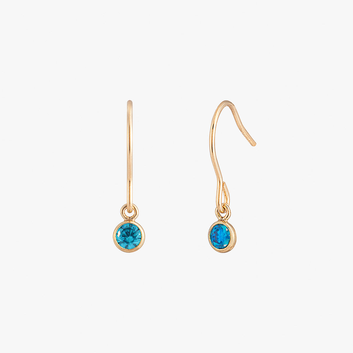 Boucles d'oreilles de lunette noire