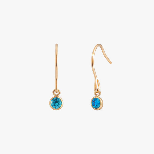 Boucles d'oreilles de lunette noire
