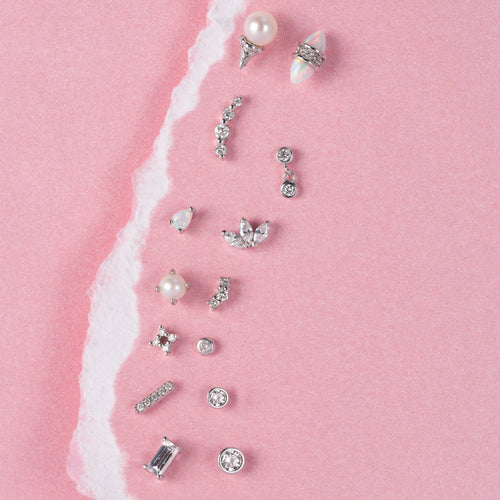 Color:White Gold
Option:Single
Option:Pair