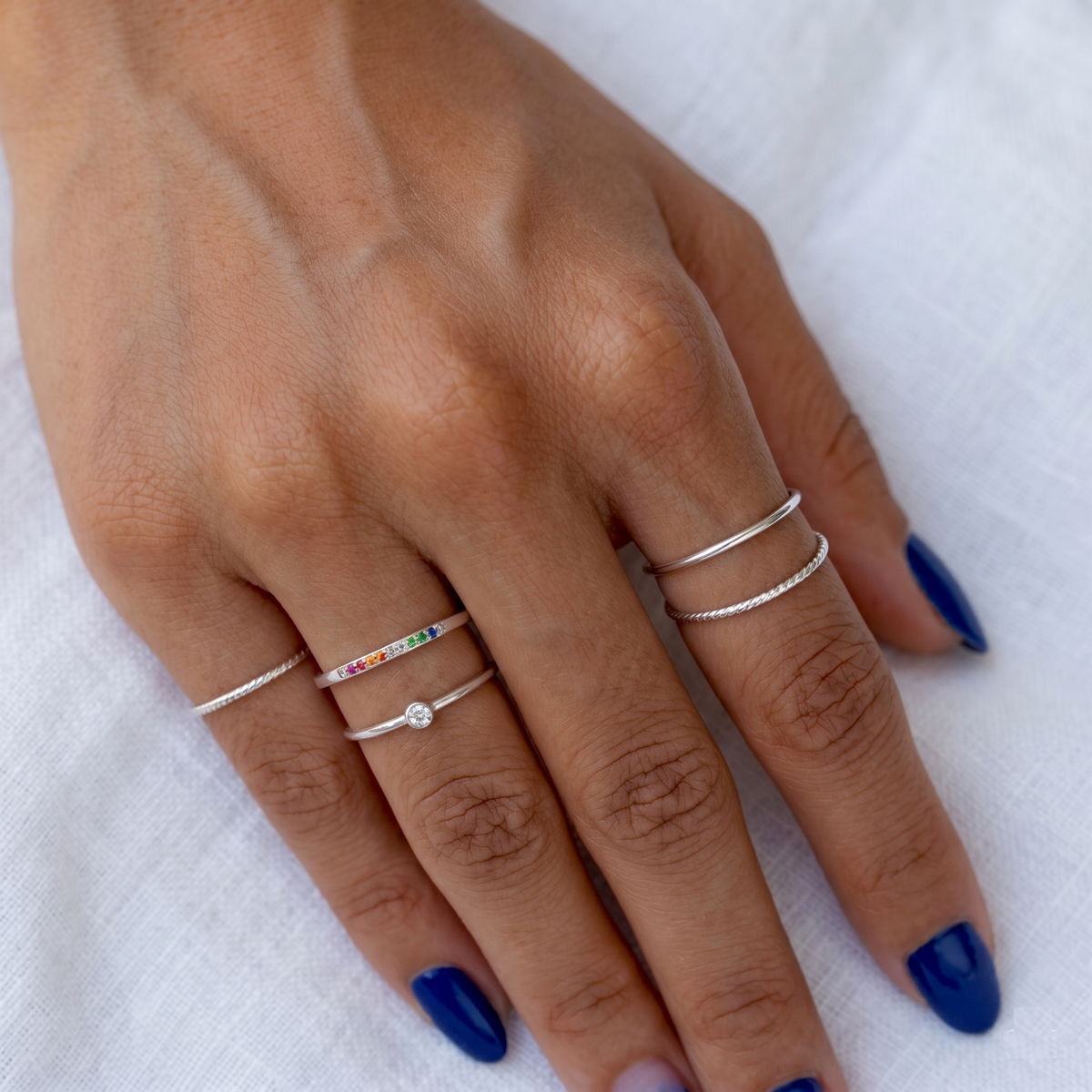 Mini Bezel Ring Silver