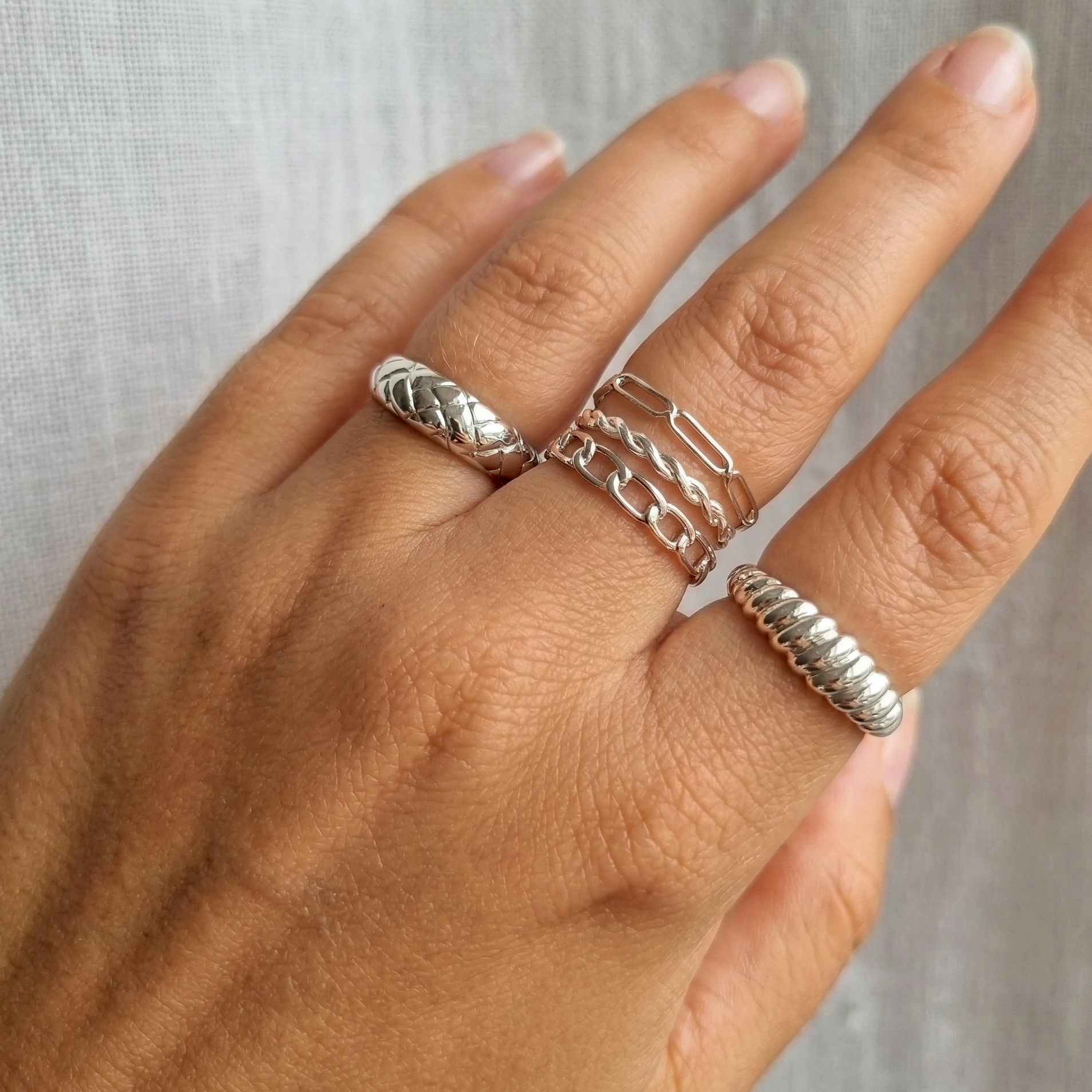 Alexa Dome Ring Zilver