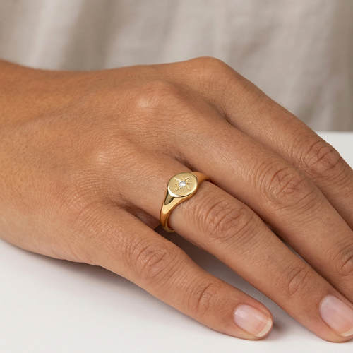 Cincin Tanda Bintang Emas