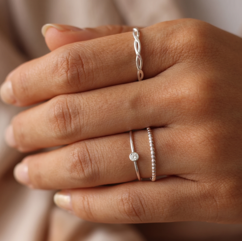 Mini Bezel Ring Silver