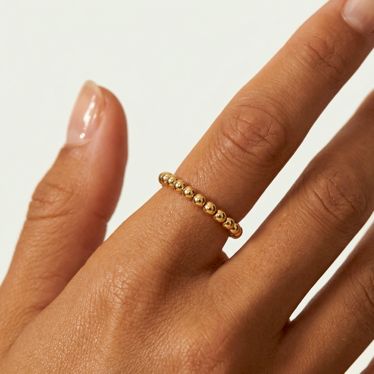 Anillo de bola de mini ópalo