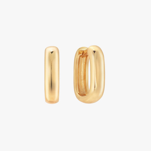 MINI BOLD LINK HOOP أقراط
