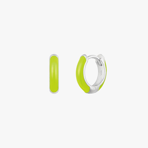 Kolczyki koła Primrose Green Huggie