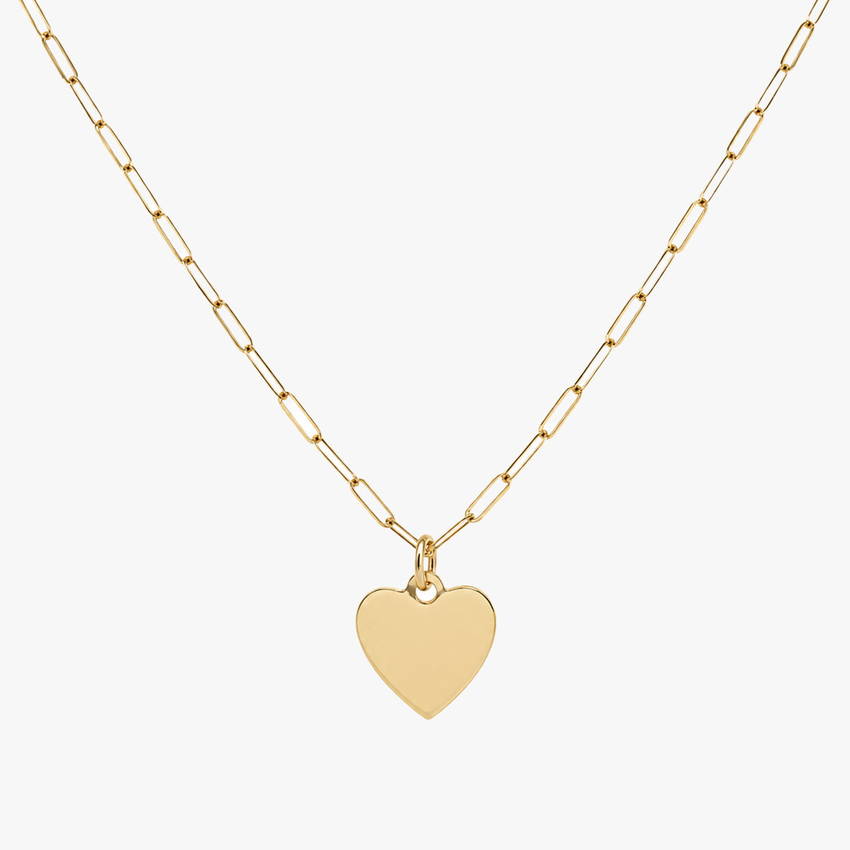 Hart Paperclip Ketting