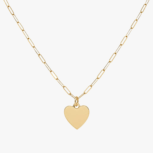 Hart Paperclip Ketting