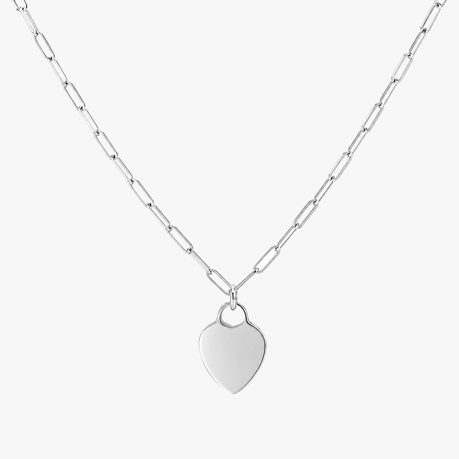 Hart Paperclip Ketting