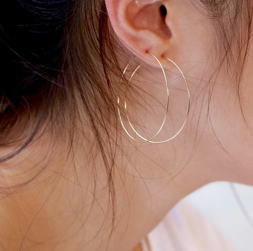 Sleek Big Hoop Earrings