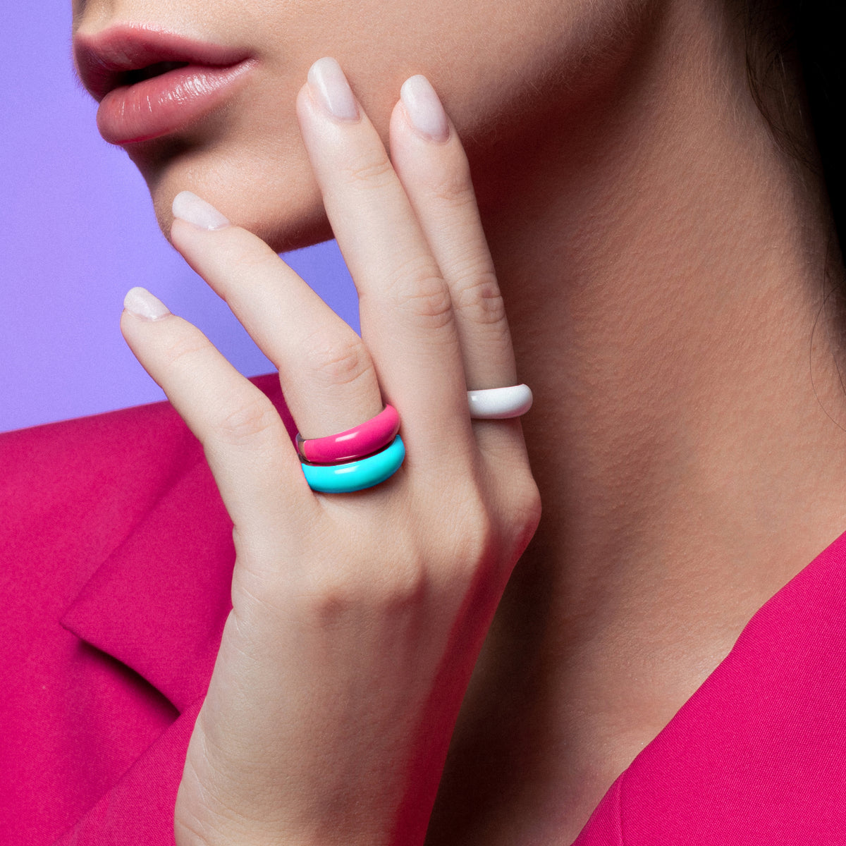 Minimaler Baguette Ring Gold