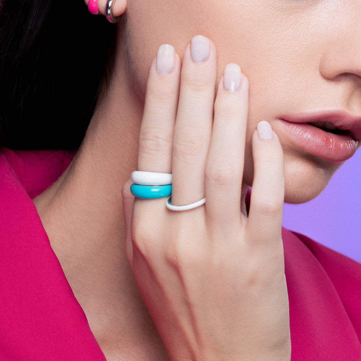 Minimaler Baguette Ring Gold