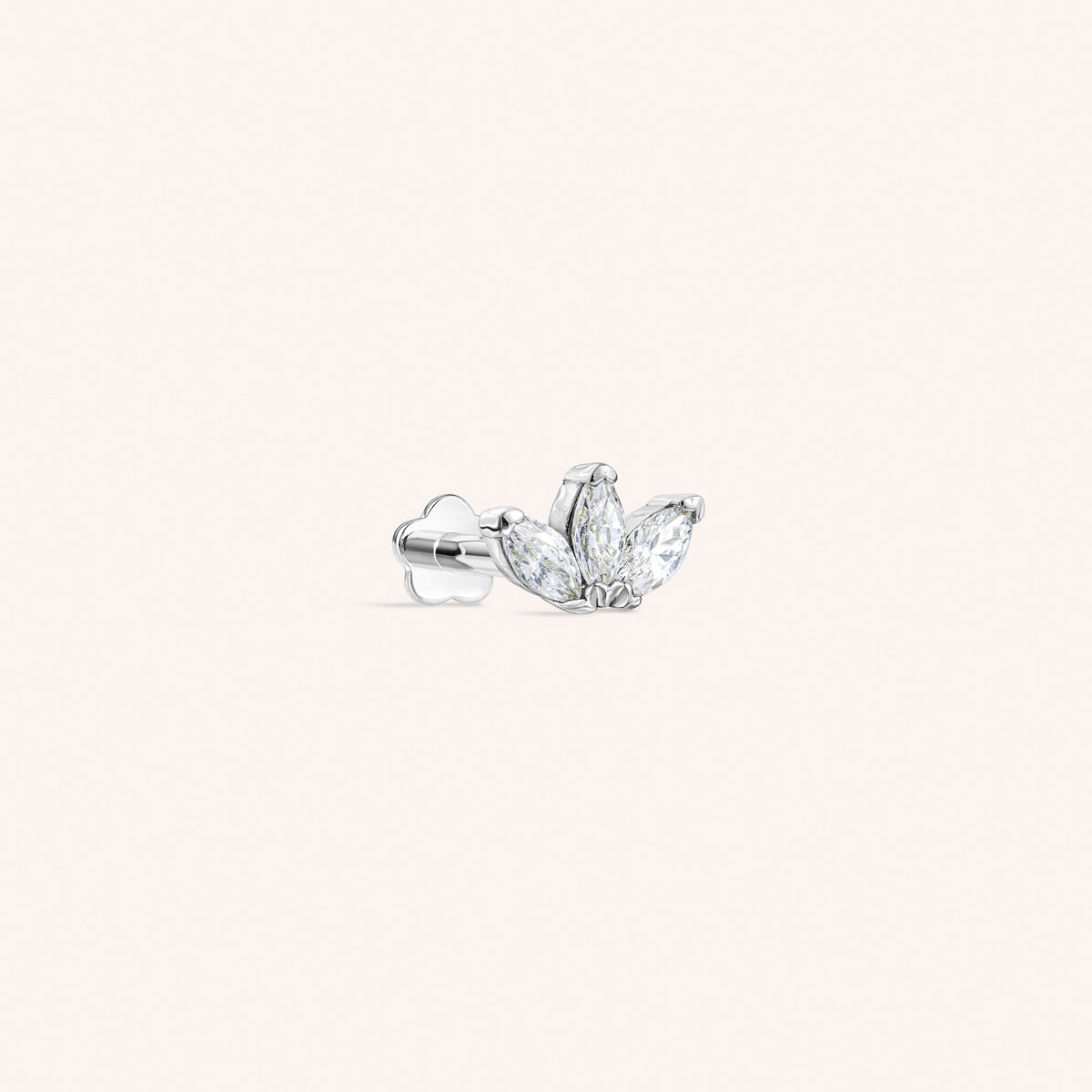 Color:White Gold
Post Length:6.5mm
Post Length:5mm
Post Length:8mm