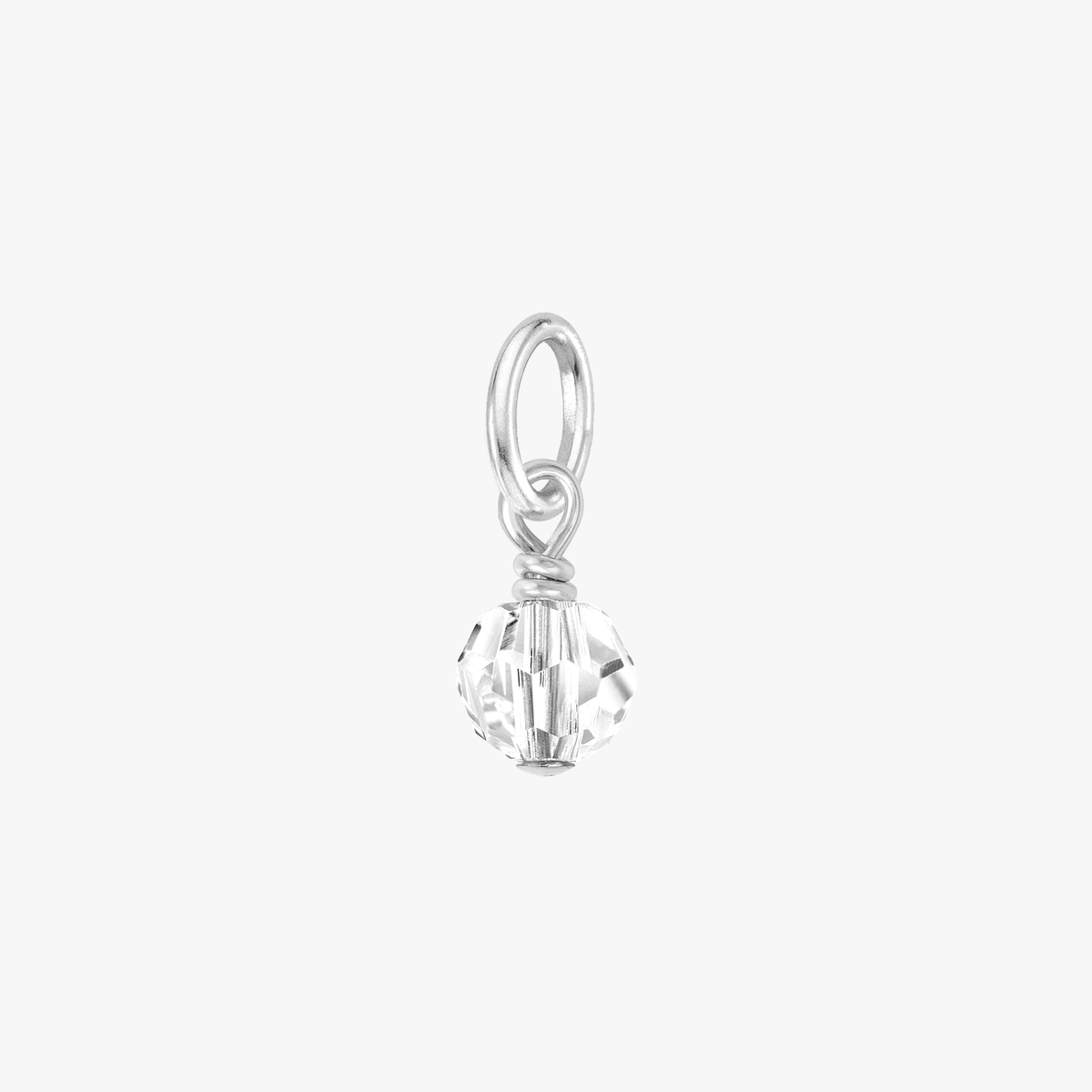 Color:Silver Birthstone Gem:Clear