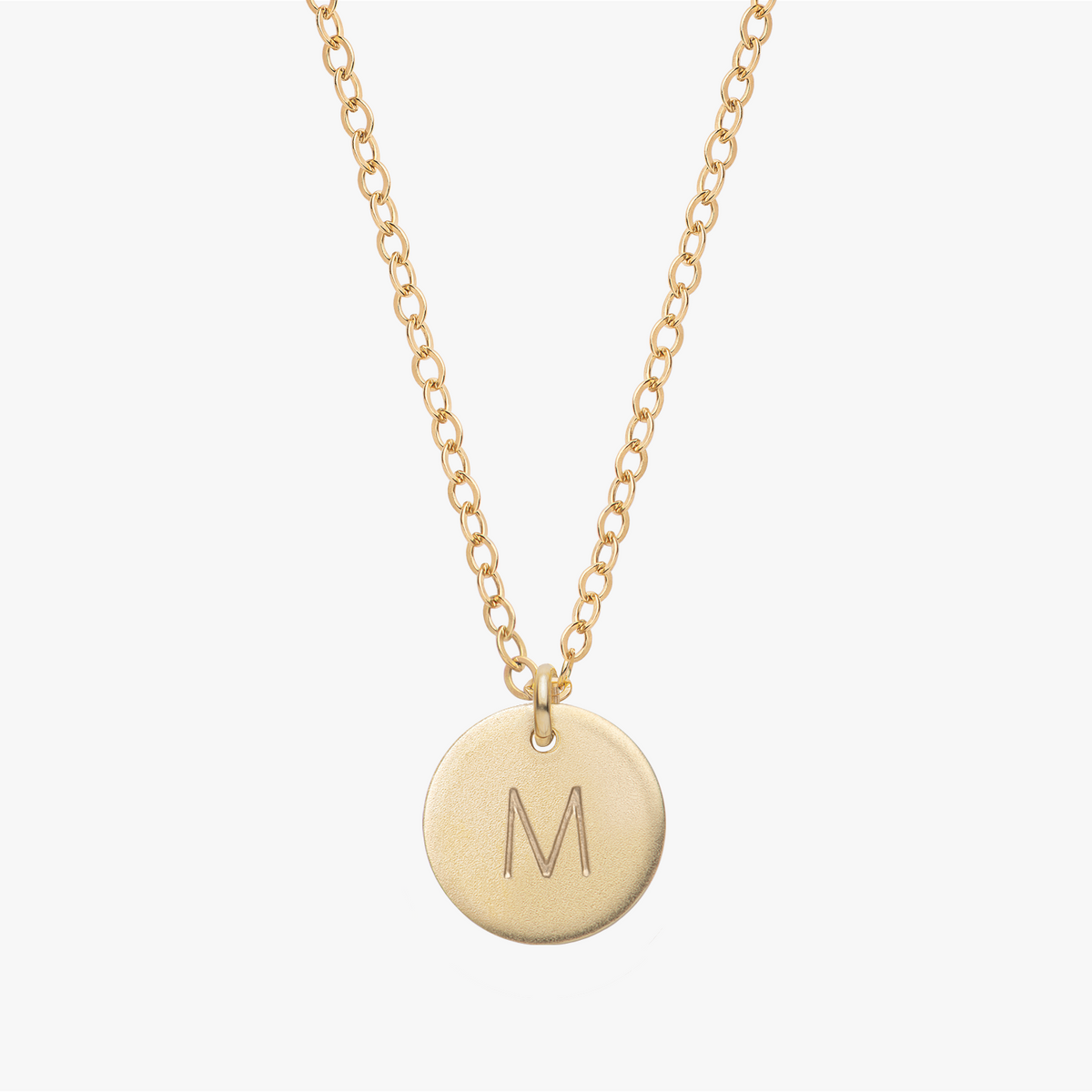Kalung Disk Inisial yang Dipersonalisasi