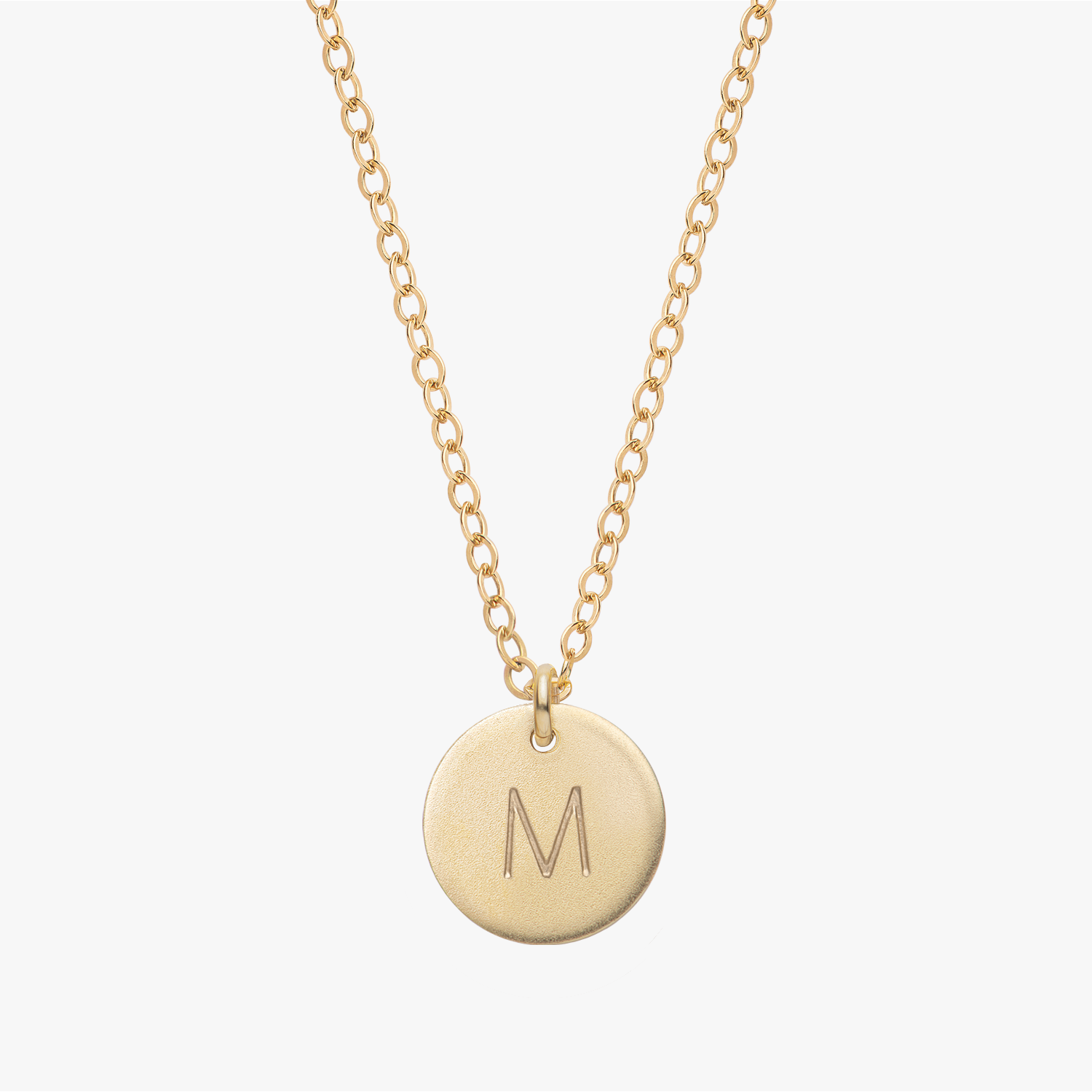 Kalung Disk Inisial yang Dipersonalisasi