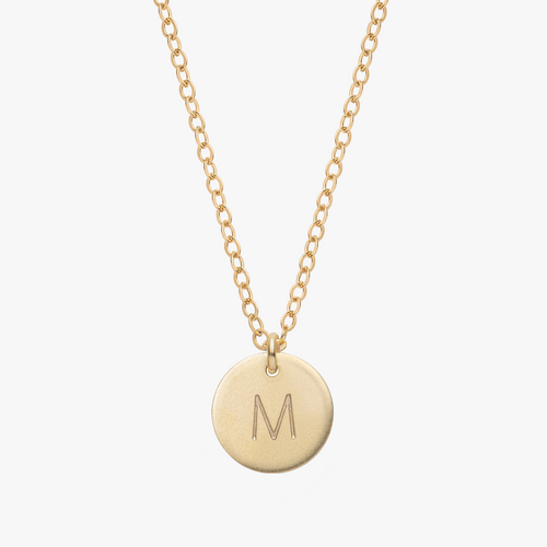Kalung Disk Inisial yang Dipersonalisasi