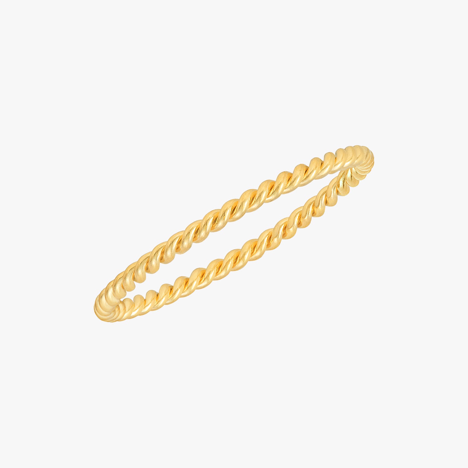Cincin Twist Tipis Emas