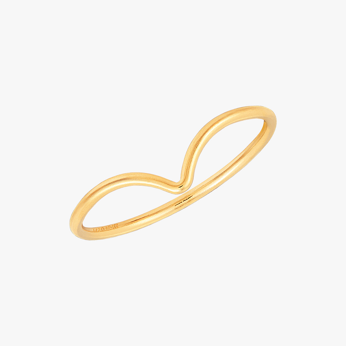 Cincin Chevron Emas