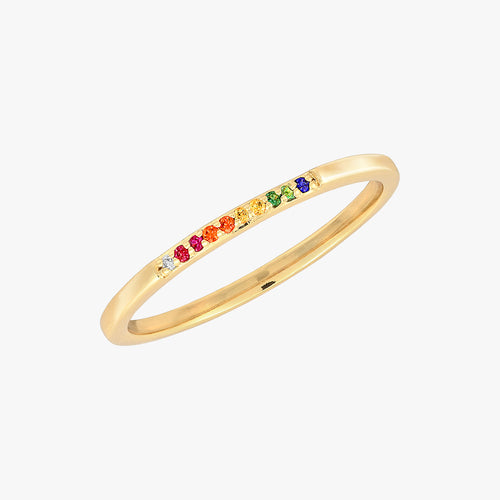 Rainbow Eternity Ring