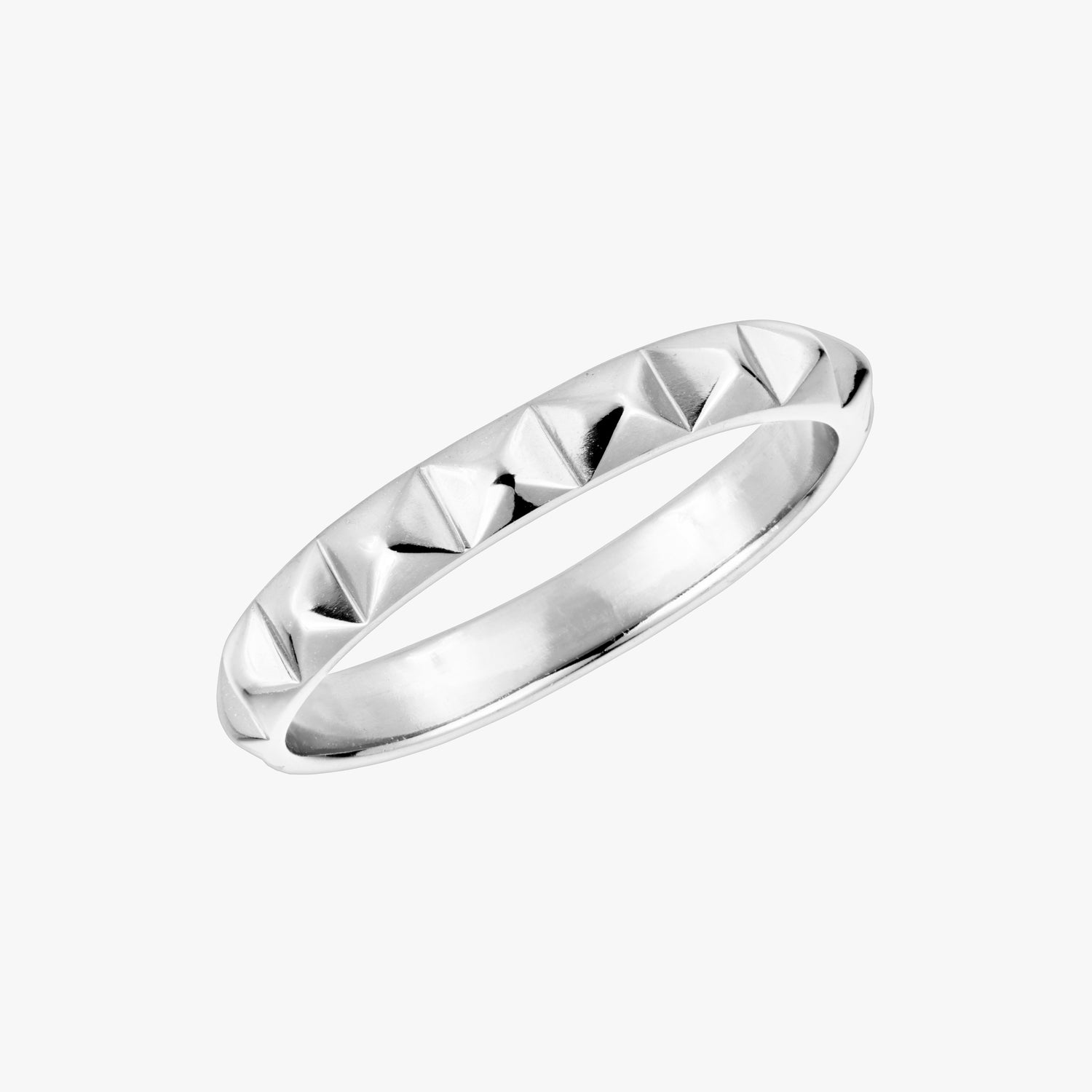 Nour Pyramid Ring Sølv