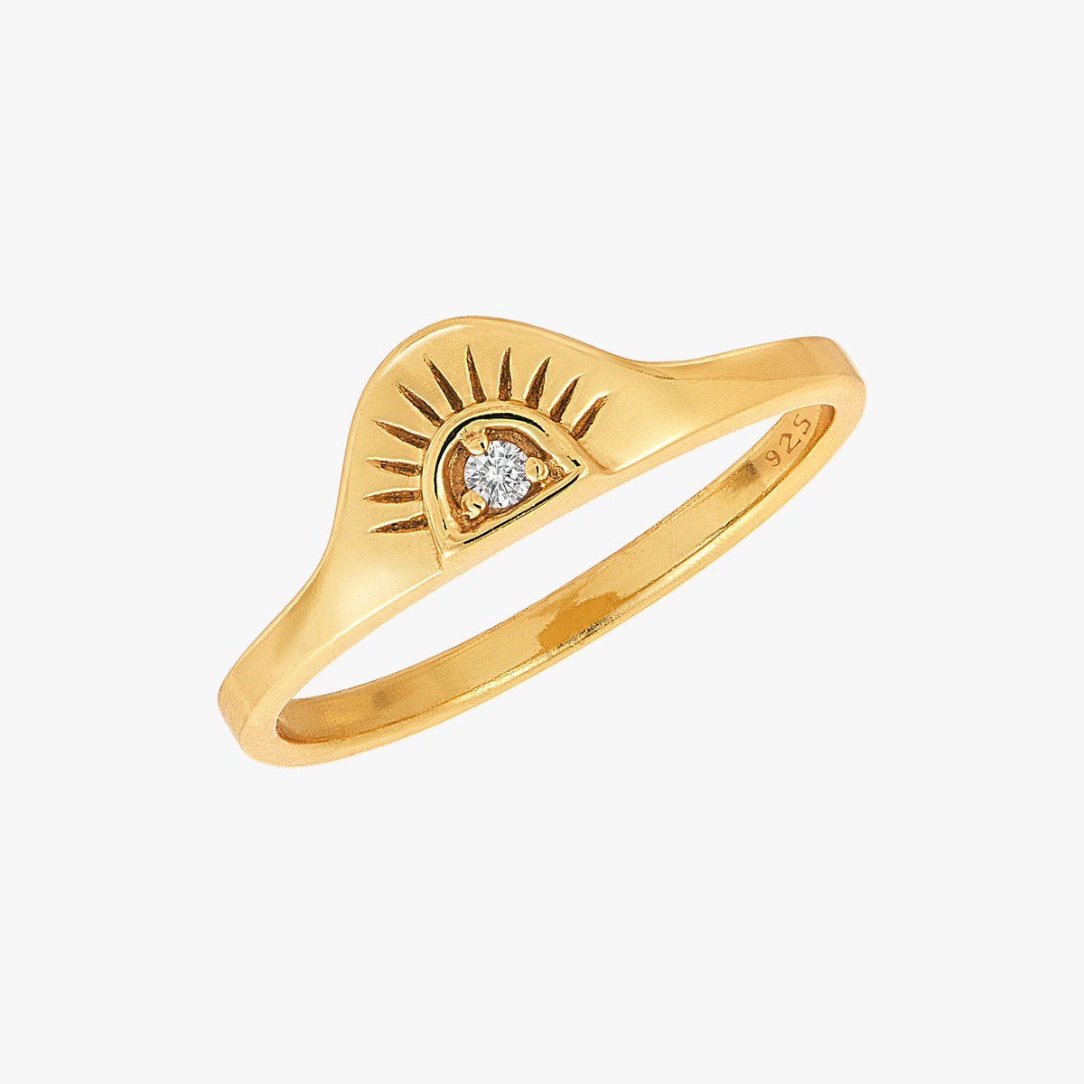 Ring du lever du soleil or